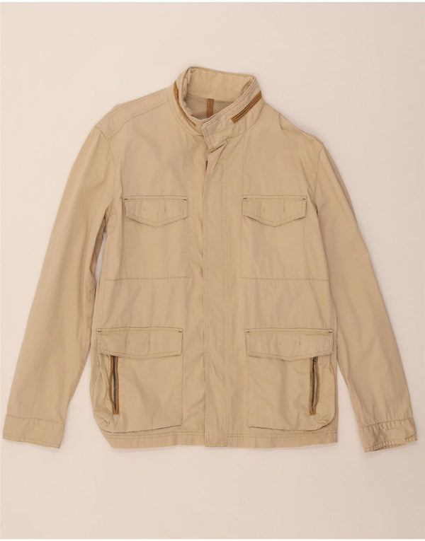 MASSIMO DUTTI Chaqueta utilitaria para hombre UK 42 XL Algodón beige