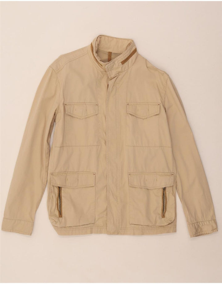 MASSIMO DUTTI Chaqueta utilitaria para hombre UK 42 XL Algodón beige