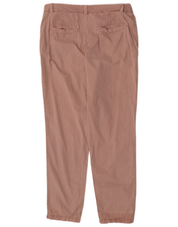 Marks & Spencer Pantalones chinos cónicos para mujer UK 12 Medium W30 L28 Rosa
