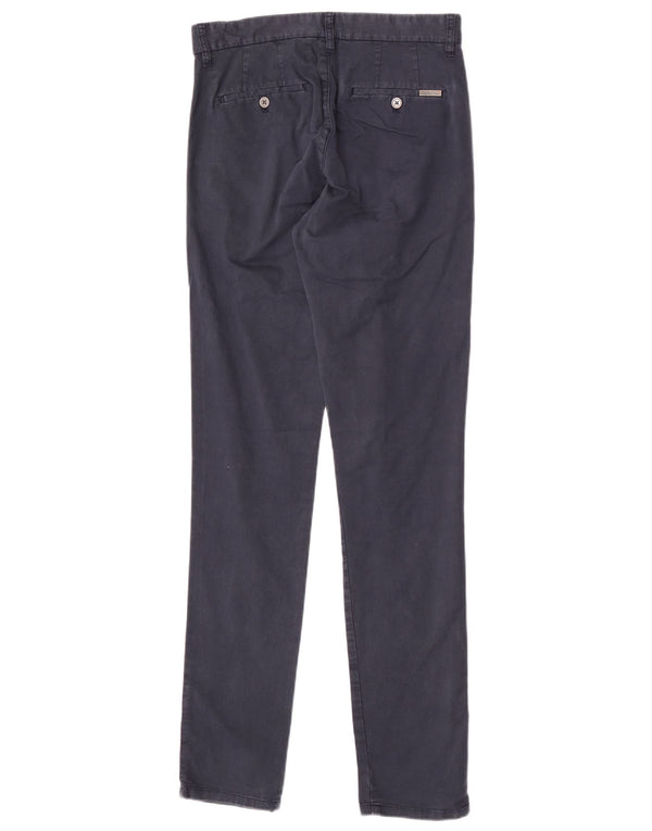 Pantalones chinos ajustados Calvin Klein para hombre W28 L32 Algodón azul marino