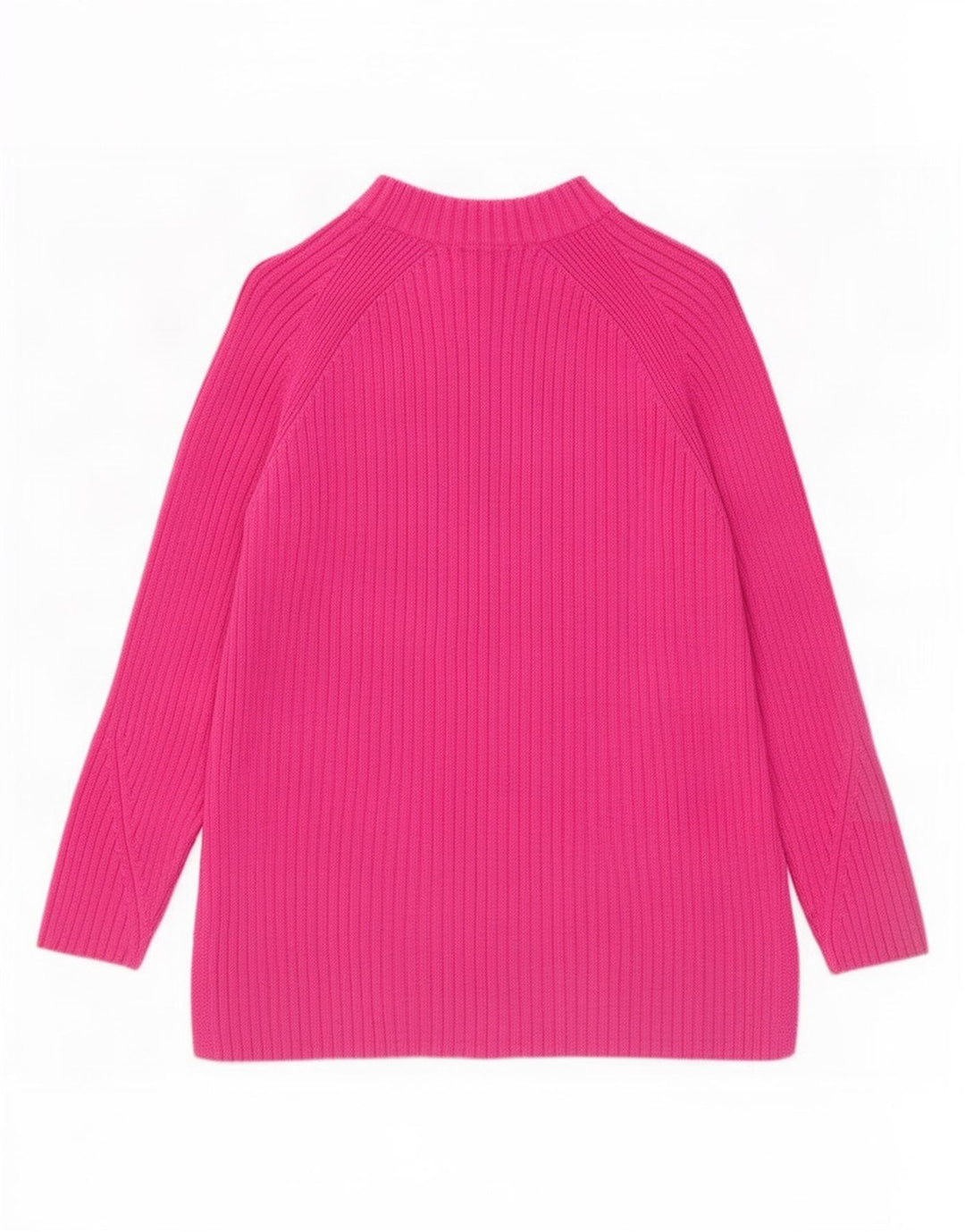 Marks & Spencer Jersey con Cuello Alto para Mujer UK 40 Algodón Rosa Medio