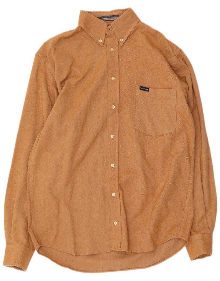 SERGIO TACCHINI Camisa Franela Hombre Algodón Beige Medio
