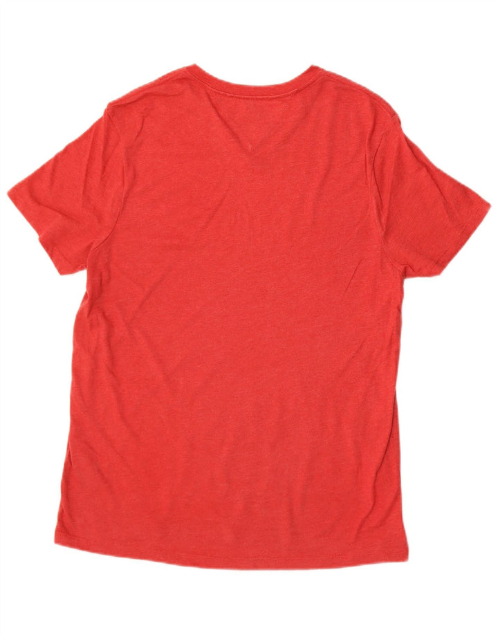 Tommy Hilfiger - Camiseta para hombre, talla pequeña, algodón rojo
