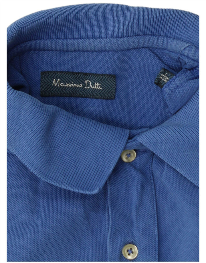 MASSIMO DUTTI Polo Hombre Azul Medio