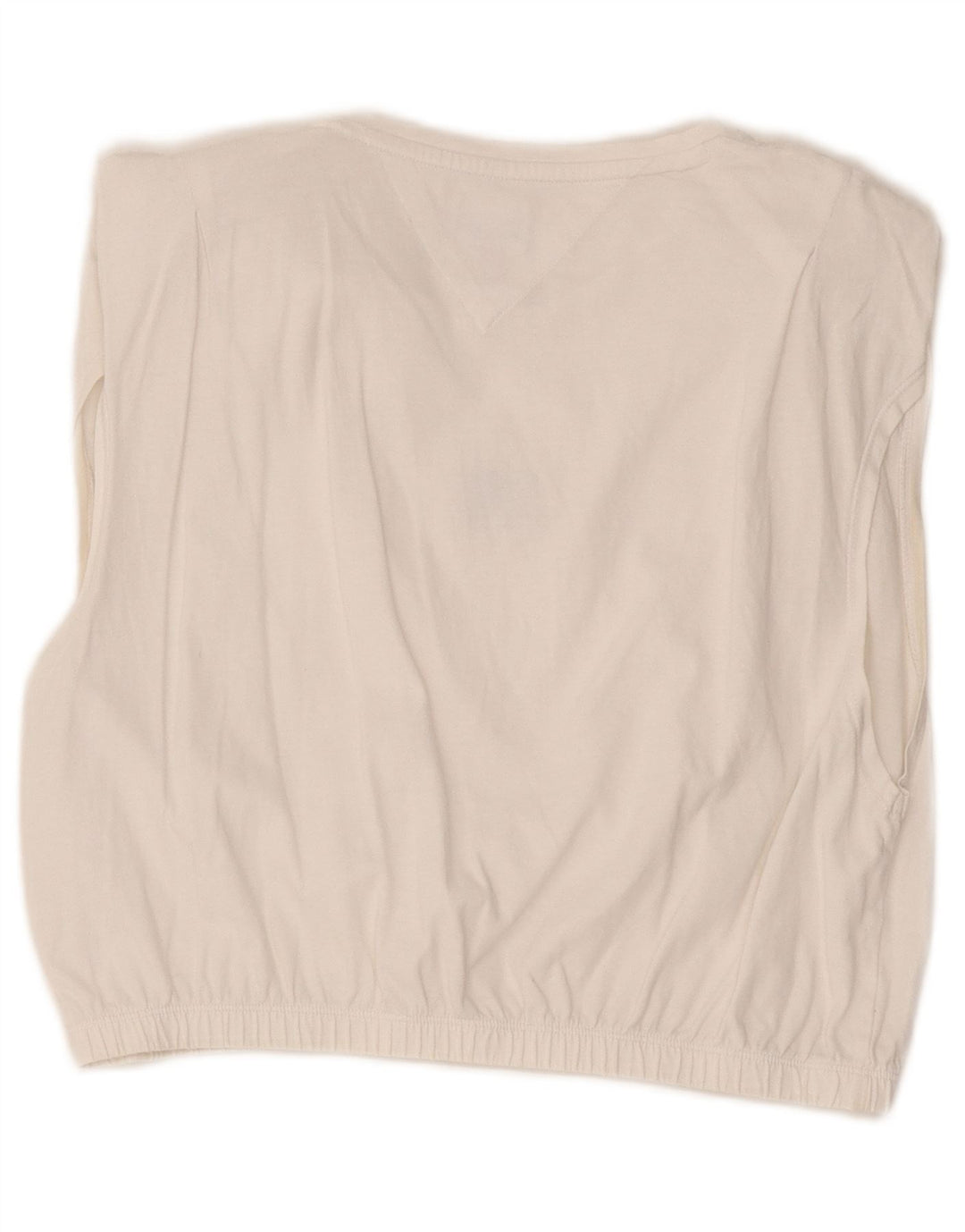Tommy Hilfiger Top corto para mujer, talla 40, color blanco