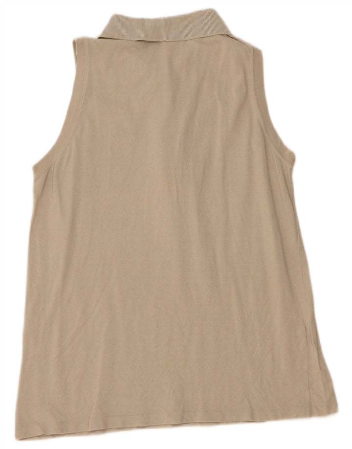 Lacoste Polo Sin Mangas Para Mujer EU 42 Grande Gris