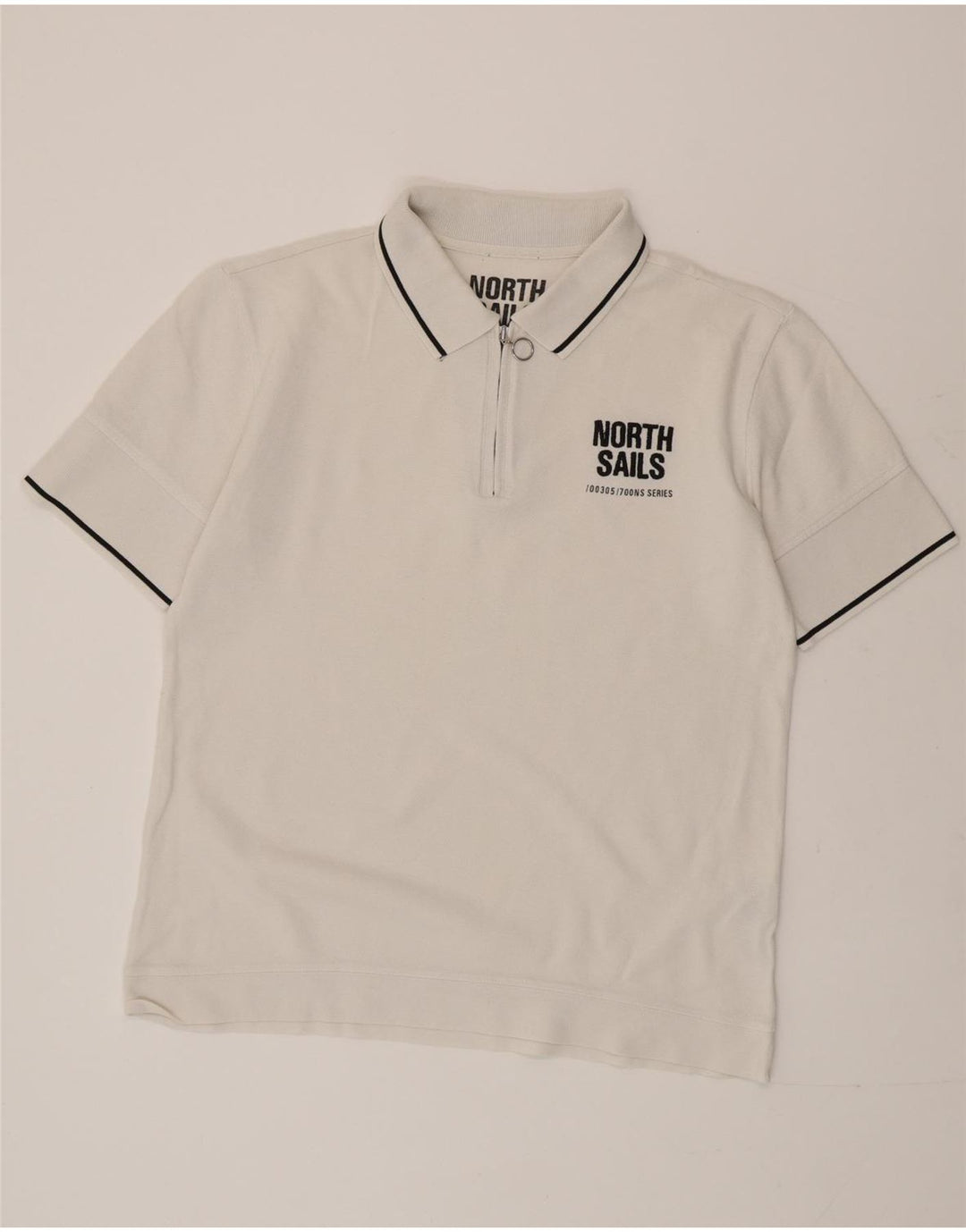 NORTH SAILS Polo gráfico para hombre XL Algodón blanco