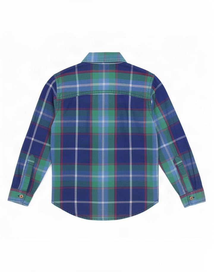 Camisa para niño Joules 4-5 años Algodón a cuadros azul