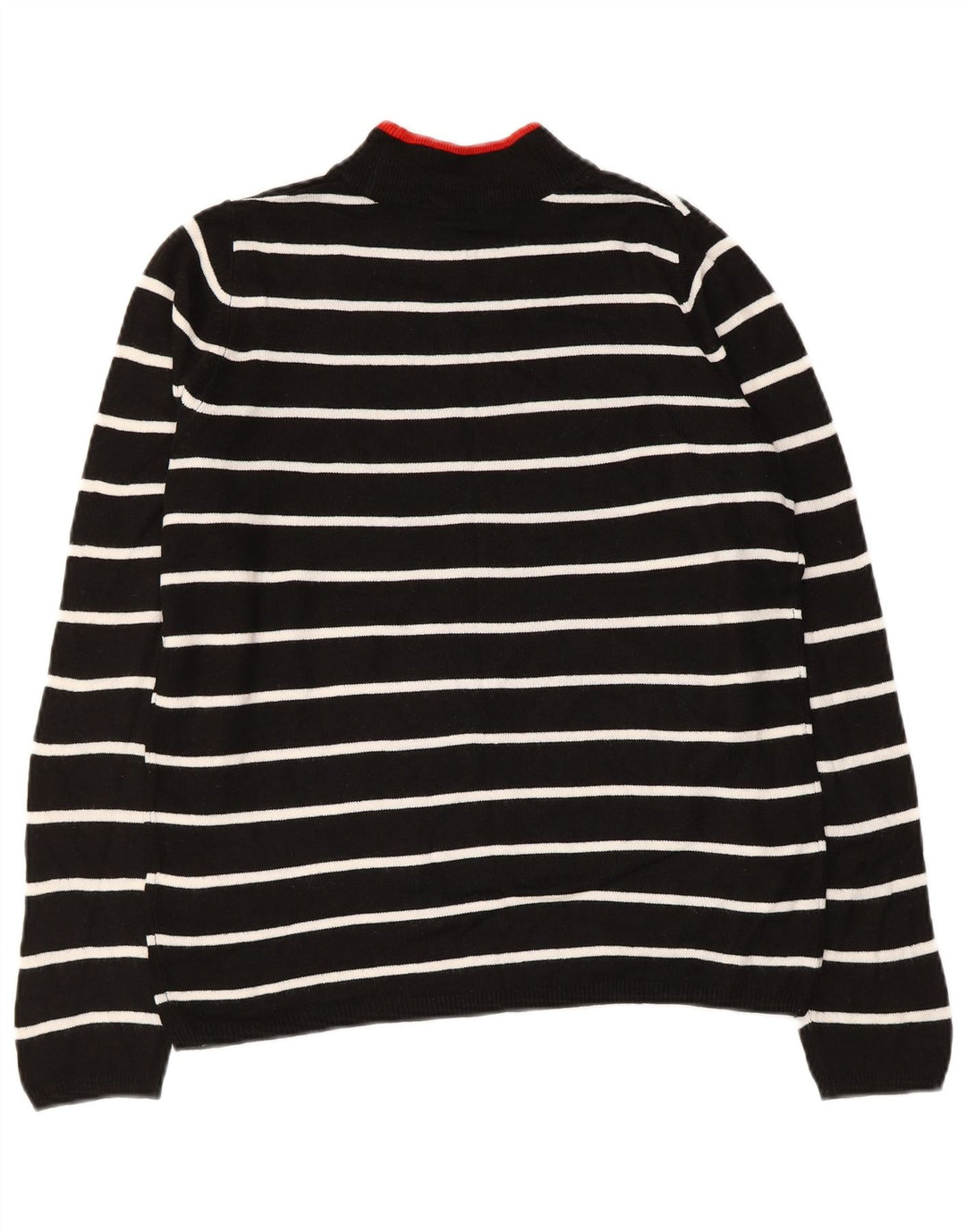 MARKS & SPENCER Suéter tipo jersey con cuello alto para mujer UK 10 Small Black