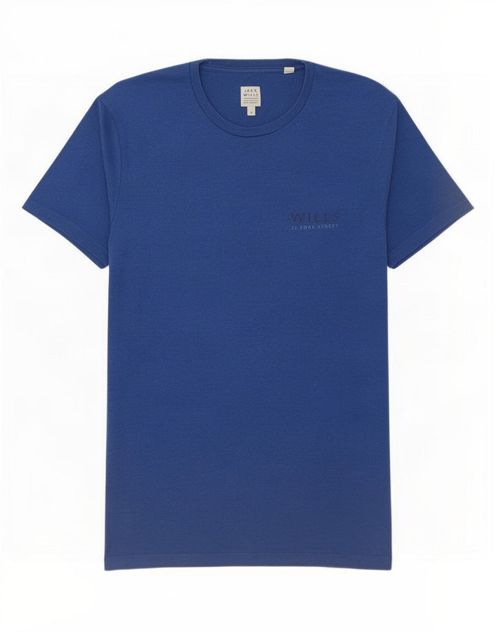 Jack Wills - Camiseta gráfica para hombre, color azul medio, algodón