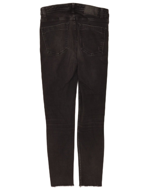 ZARA Womens High Waist Skinny Jeans EU 38 Small W28 L26 Black