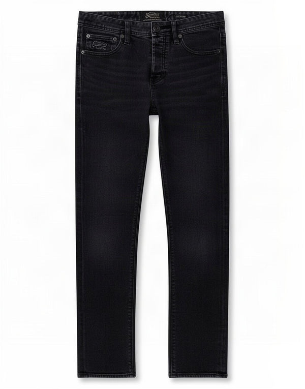 Superdry Vaqueros ajustados desgastados para hombre W32 L32 Algodón negro