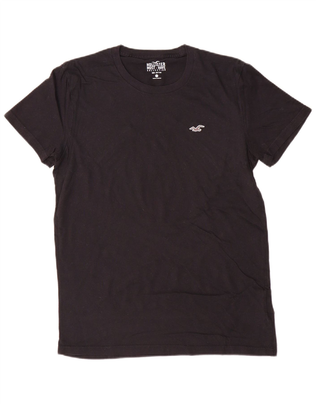 HOLLISTER Camiseta para hombre Top Small Black Cotton