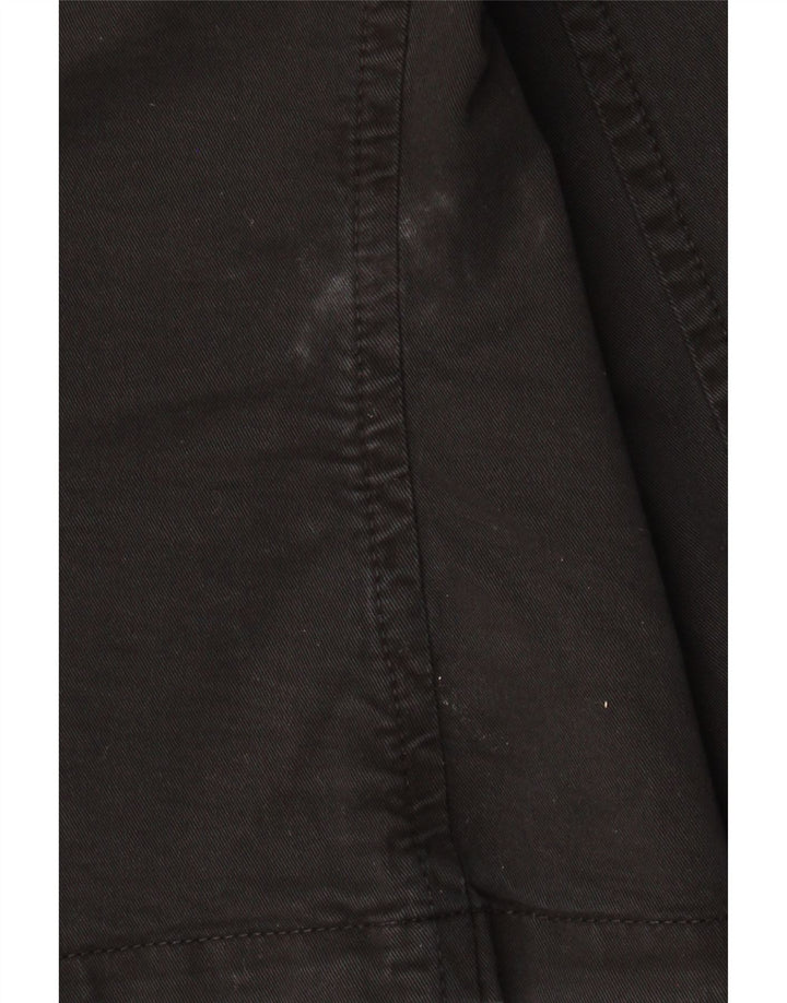 ARMANI JEANS Chaqueta blazer corta de 3 botones para mujer IT 48 XL Algodón negro