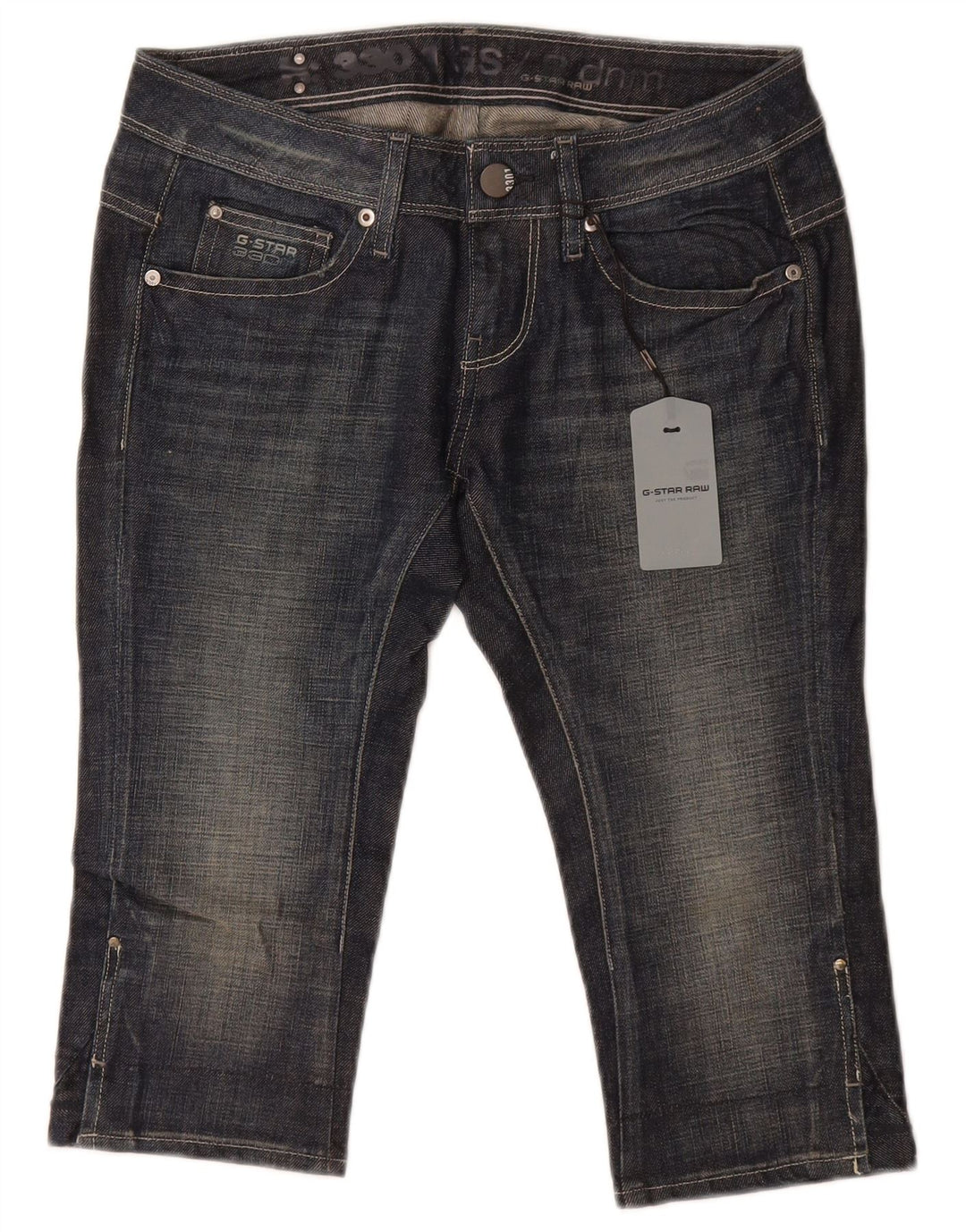 Vaqueros Capri G-Star Mujer W28 L17 Algodón Azul
