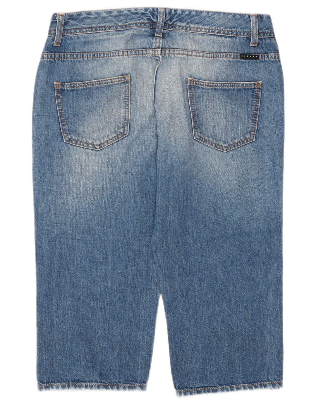 Sisley Bermudas vaqueras para mujer IT 42 Large W30 Algodón azul