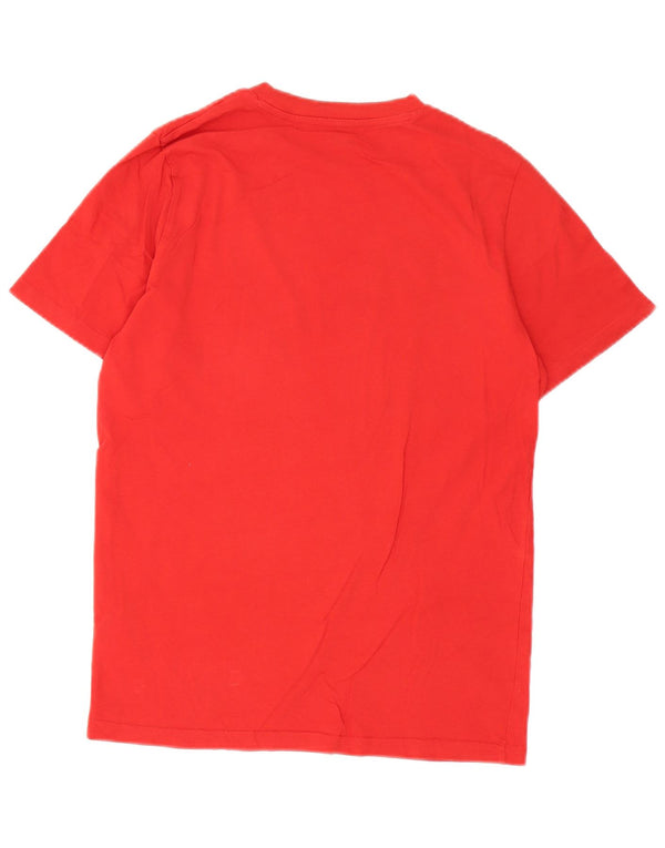 Puma Camiseta gráfica para hombre Top Small Red Cotton