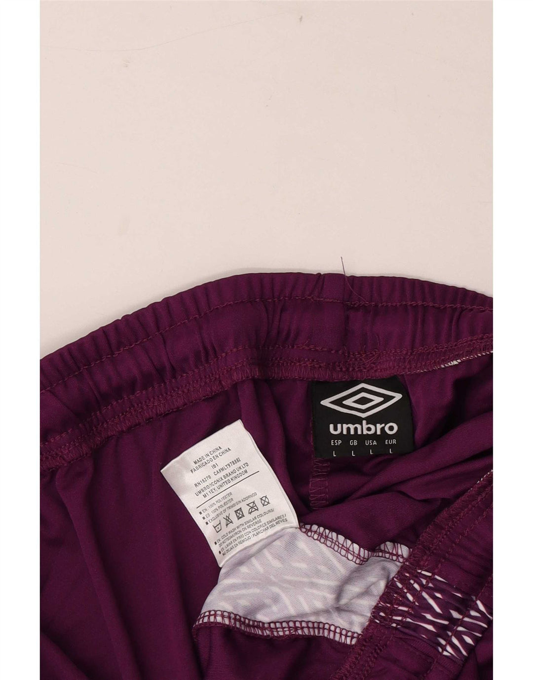 Umbro Mens Graphic Sport Shorts Grande Poliéster Púrpura