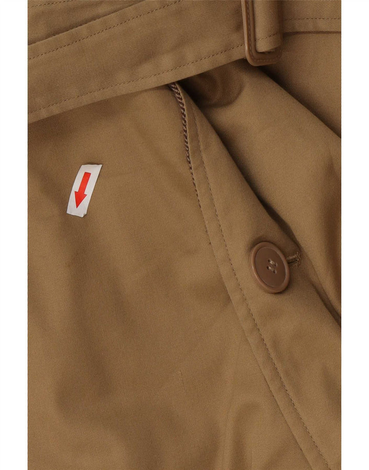 Vintage hombres abrigo reversible Reino Unido 36 pequeño beige