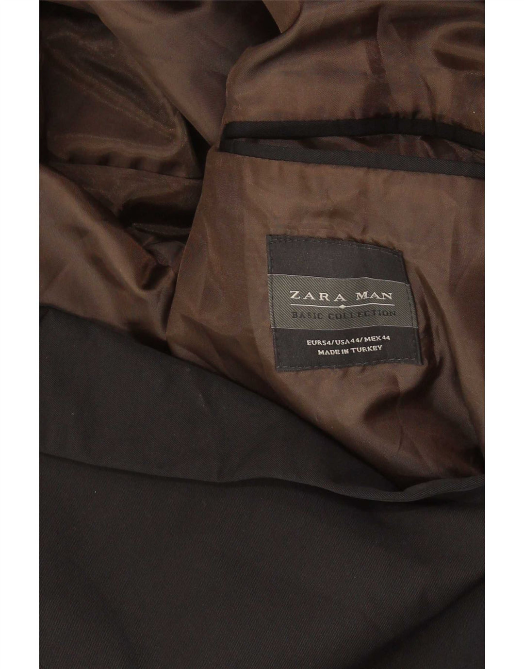 Zara Chaqueta Blazer De 2 Botones Para Hombre EU 54 XL Algodón Negro