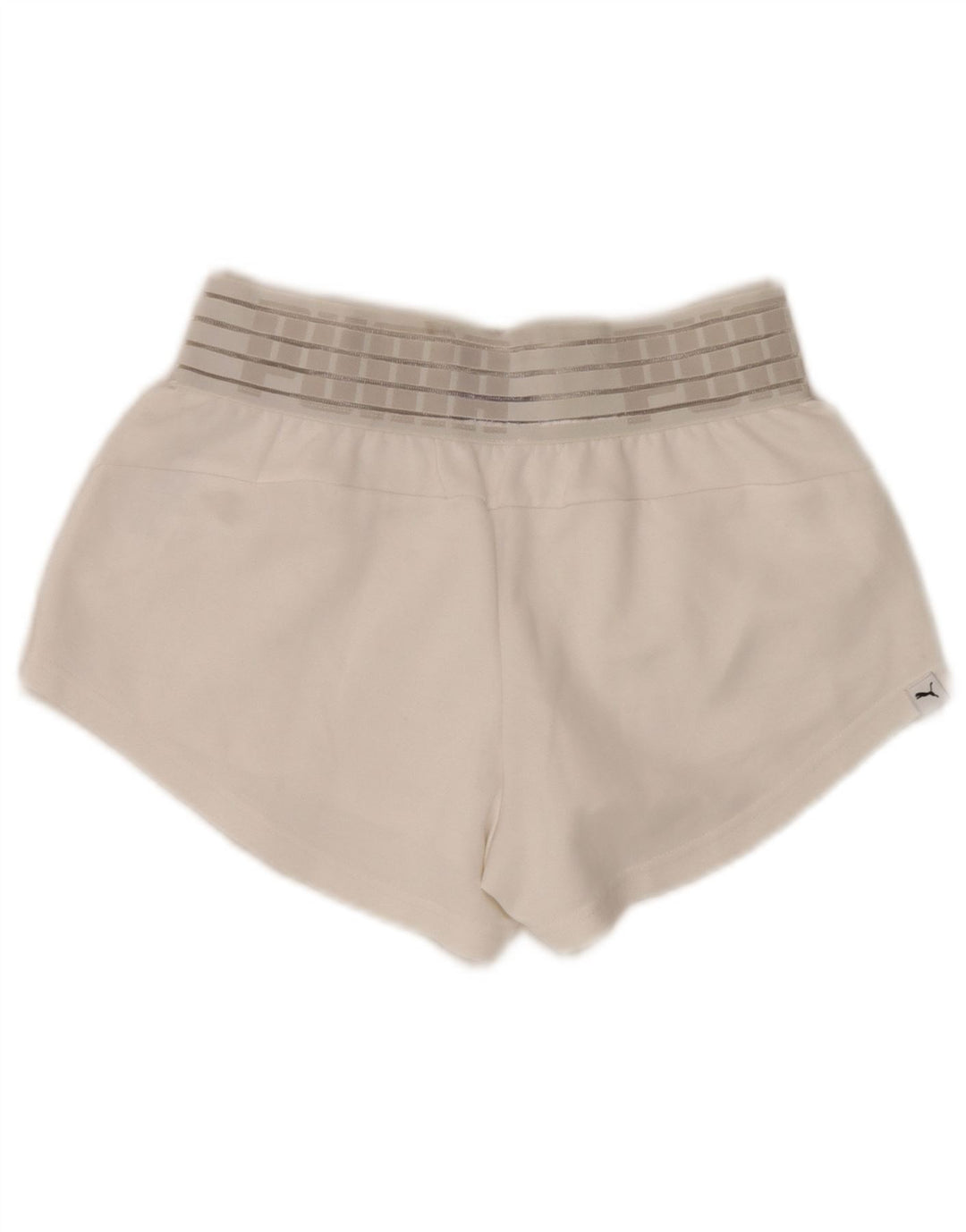 Puma Pantalones cortos deportivos gráficos para mujer Reino Unido 8 Pequeño Poliéster blanco