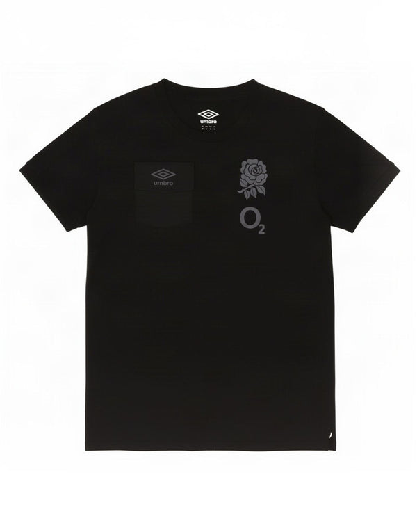 Umbro Camiseta gráfica para mujer Top UK 12 Medium Black Cotton