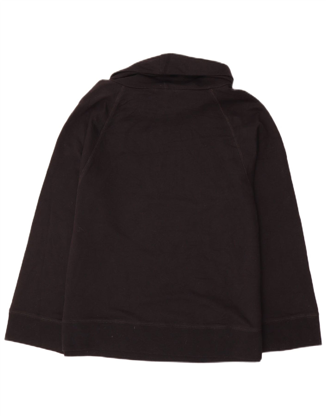 Chaps - Sudadera con cuello vuelto para mujer, talla 40, talla grande, algodón negro