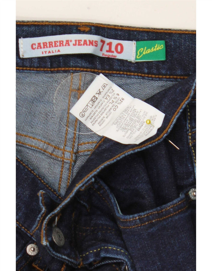 Carrera Jeans rectos regulares para hombre IT 48 Medium W32 L34 Azul marino Algodón