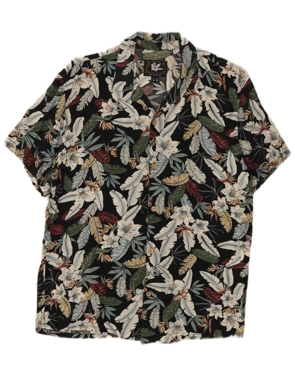 Camisa hawaiana de manga corta para hombre Pull & Bear Medium Multicolor Floral