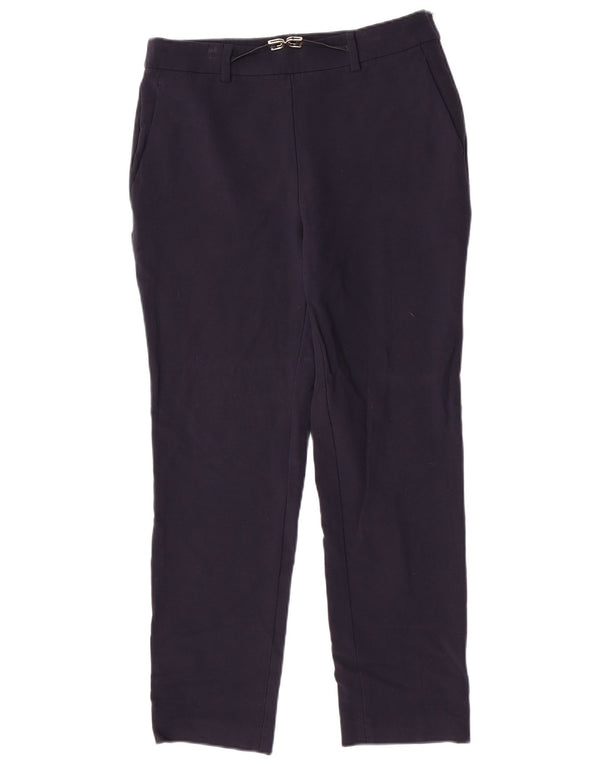 Massimo Dutti Pantalón Traje Slim Mujer EU 40 Medium W30 L27 Lana Azul Marino