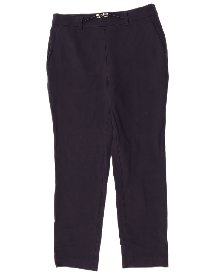 Massimo Dutti Pantalón Traje Slim Mujer EU 40 Medium W30 L27 Lana Azul Marino