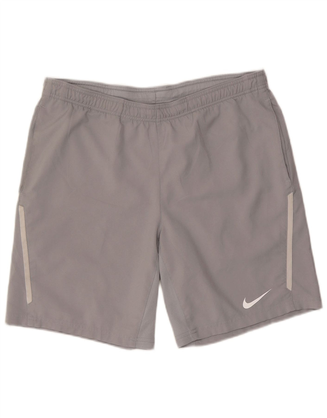 Pantalones cortos deportivos Nike Dri Fit para hombre Poliéster gris medio