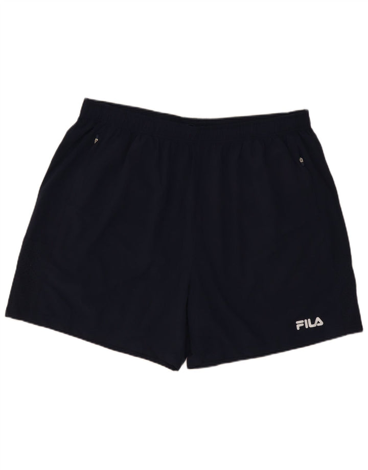 Fila Shorts deportivos para hombre 4XL Azul marino Poliéster