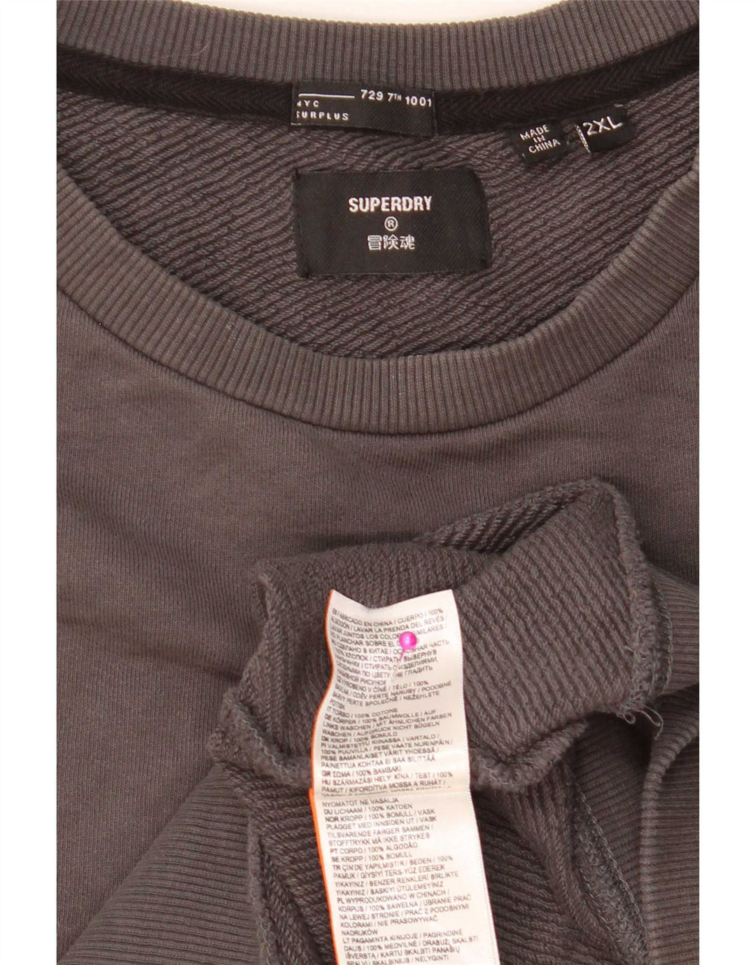 Superdry Sudadera Jumper para Hombre 2XL Gris