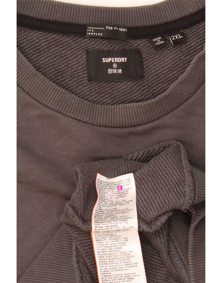 Superdry Sudadera Jumper para Hombre 2XL Gris