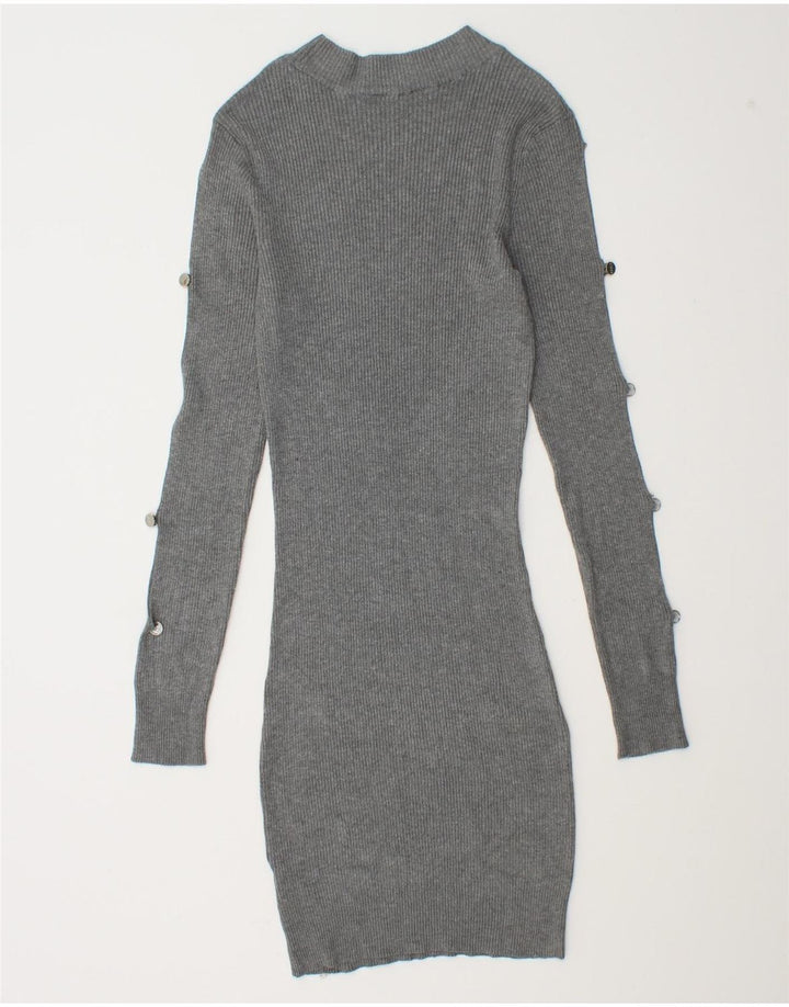Vestido estilo jersey para mujer Lipsy UK 44 Viscosa gris medio