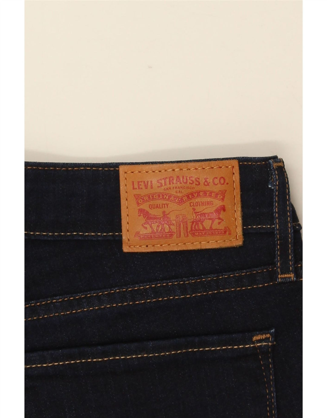 Vaqueros Levi's Mujer 714 Rectos W29 L31 Algodón Azul Marino
