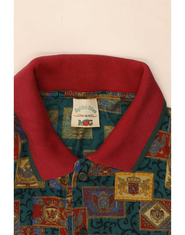 Mango Polo Grande Multicolor Geométrico Hombre