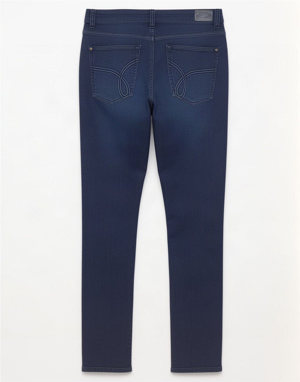 Calvin Klein Jeans Ajustados De Cintura Baja Para Mujer W32 L30 Algodón Azul