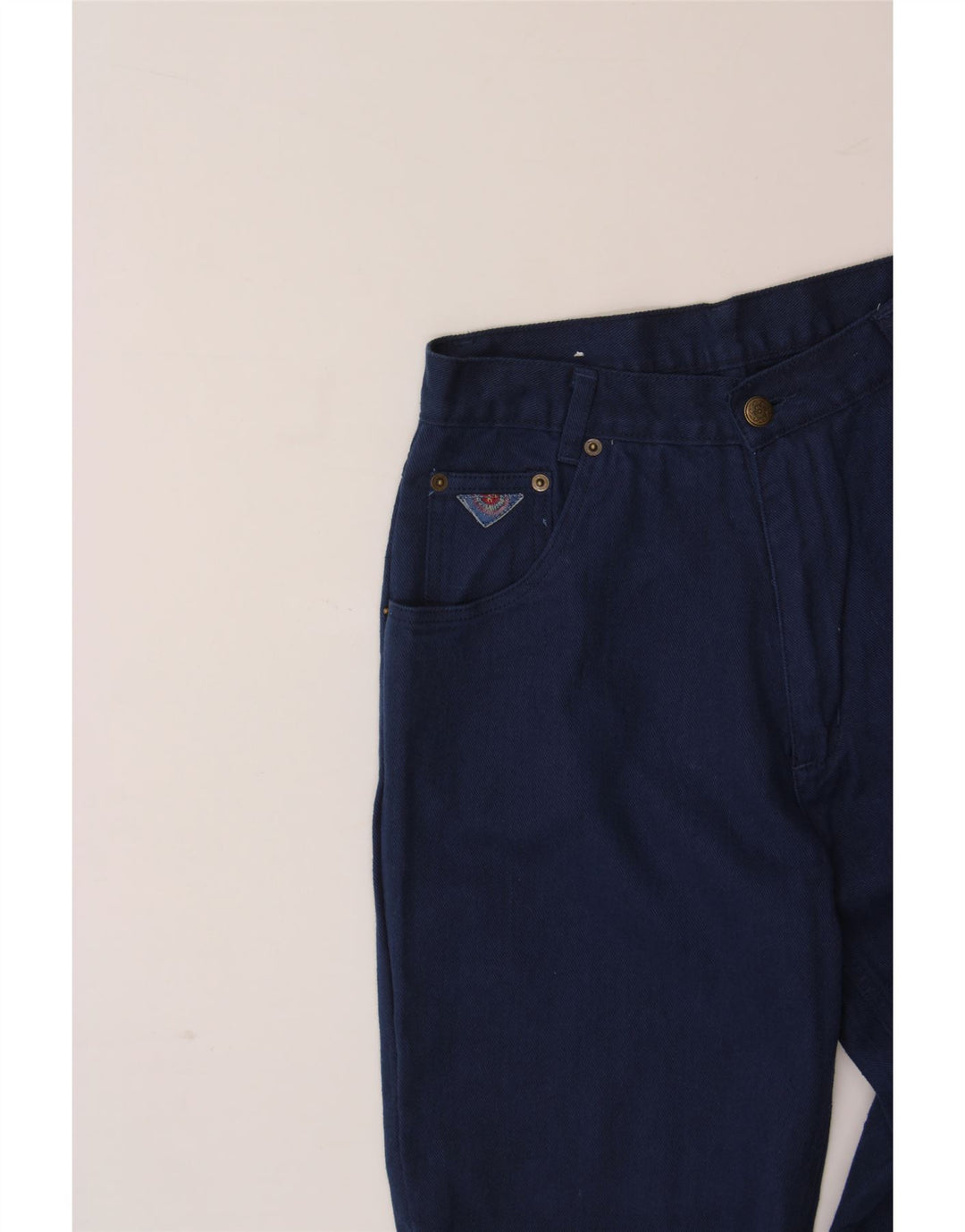 VINTAGE Womens Tapered Jeans W26 L31 Navy Blue Vintage Vintage and Second-Hand Vintage from Messina Hembry 