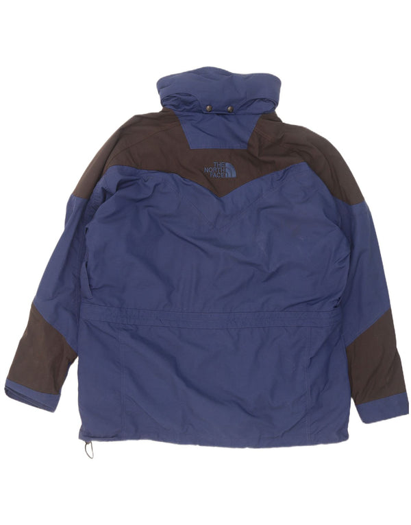 The North Face Chaqueta impermeable con capucha para hombre UK 42 XL Colorblock azul