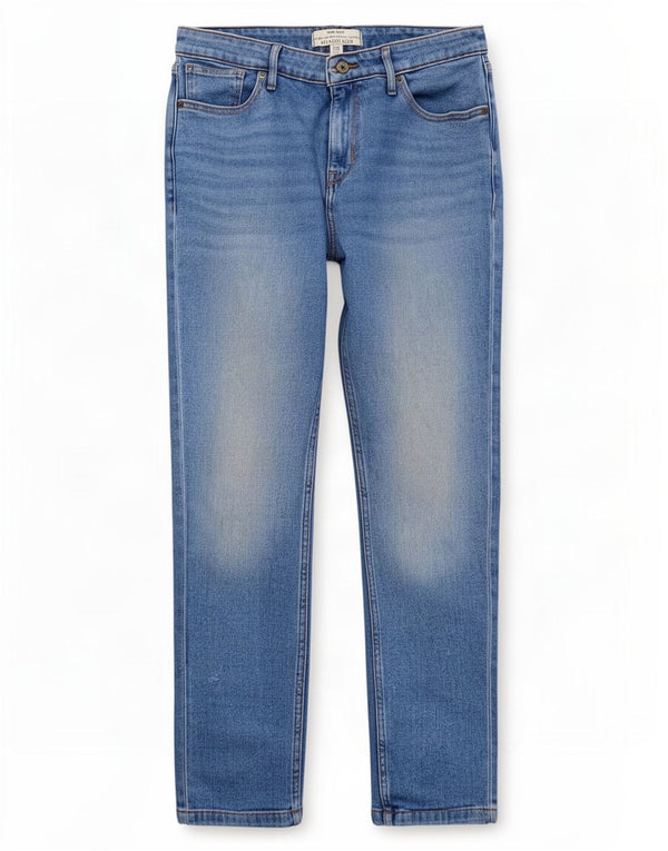 White Stuff Vaqueros ajustados y de ajuste relajado para mujer UK 40 Medium W28 L27 Algodón azul
