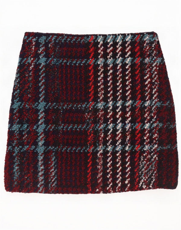 Marks & Spencer Womens Mini Skirt UK 16 Large W34 Multicoloured Check