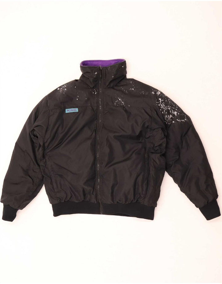 Columbia Chaqueta Acolchada Reversible para Mujer UK 46 Grande Púrpura Colorblock