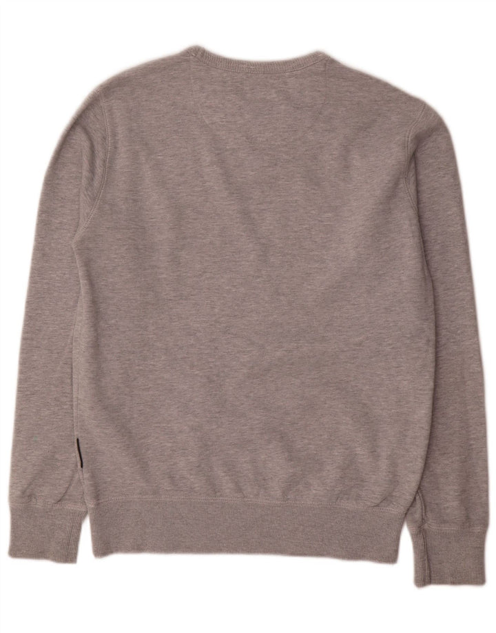 French Connection Sudadera De Hombre Jersey De Algodón Gris Medio