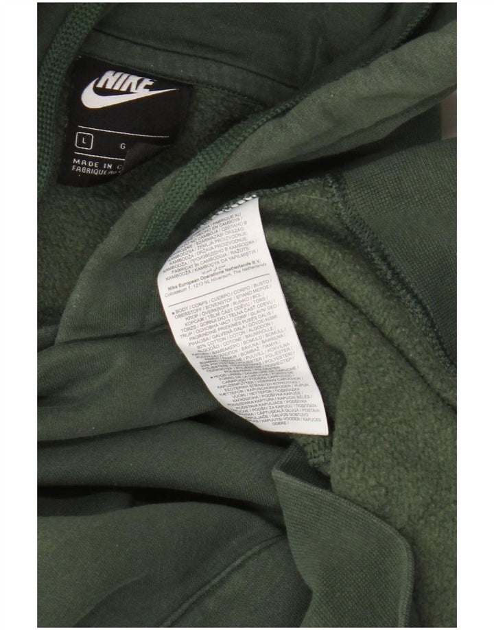 Nike - Sudadera con capucha para hombre, talla grande, color verde, algodón