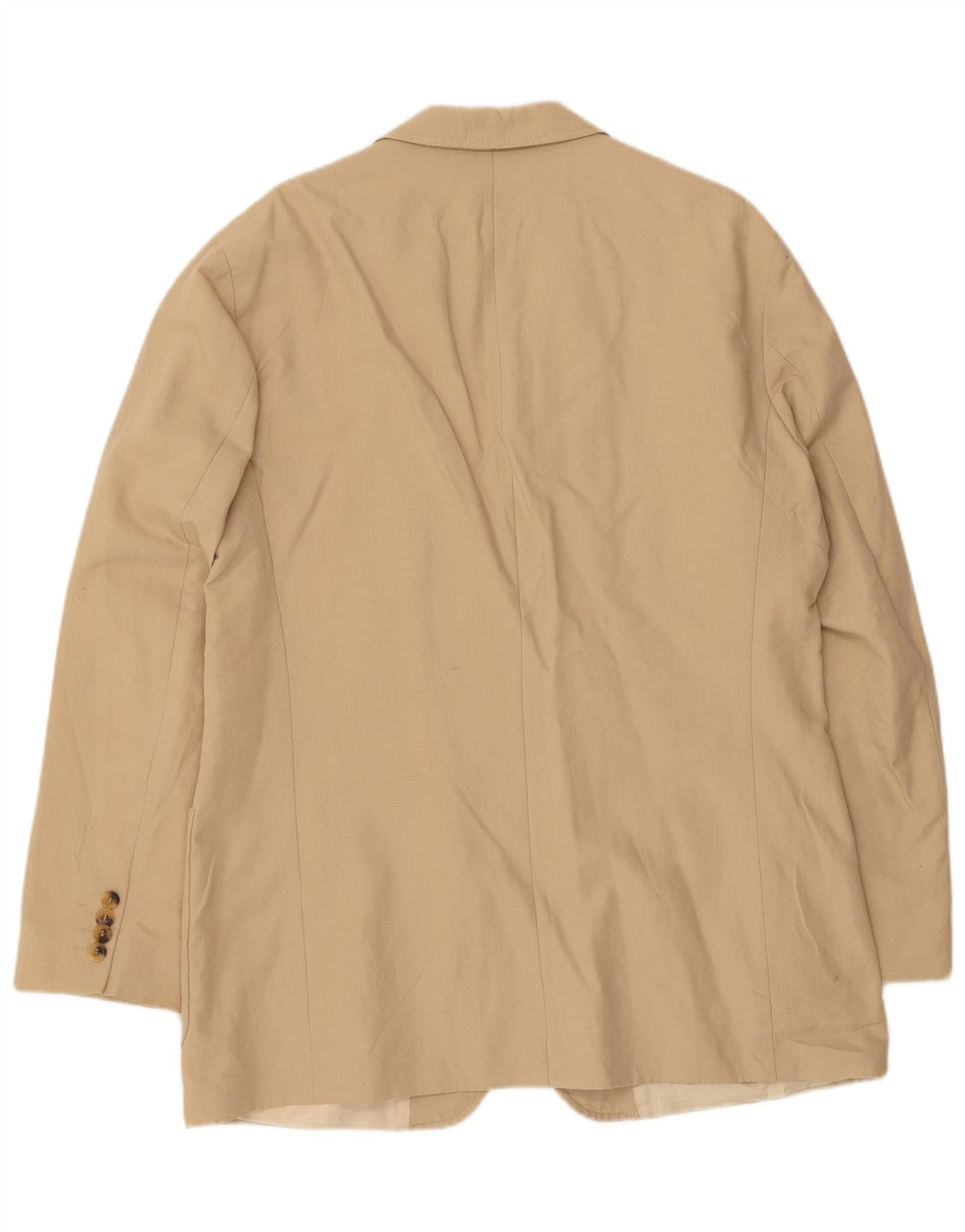 HUGO BOSS Chaqueta tipo blazer de 3 botones para hombre EU 52 XL Algodón beige