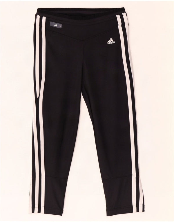 Adidas Climacool Capri Leggings para mujer UK 10 Small Negro Poliamida