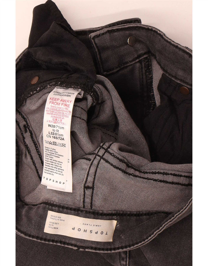 Vaqueros acampanados Jamie para mujer de Topshop W28 L32 Algodón gris