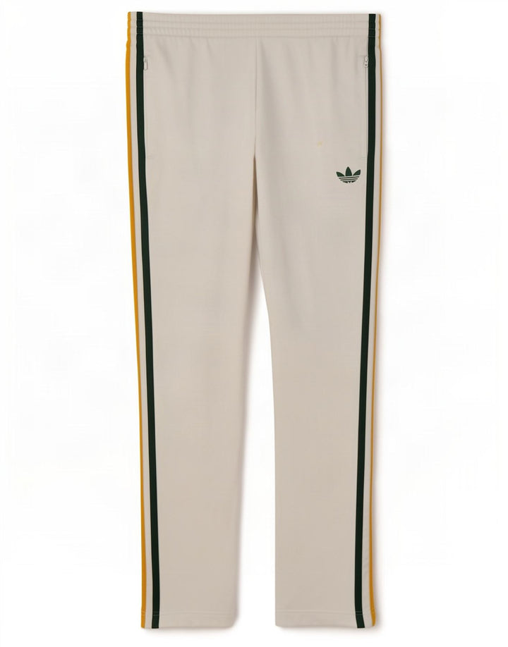 Adidas Pantalones de chándal para mujer UK 10 Small White Poliéster